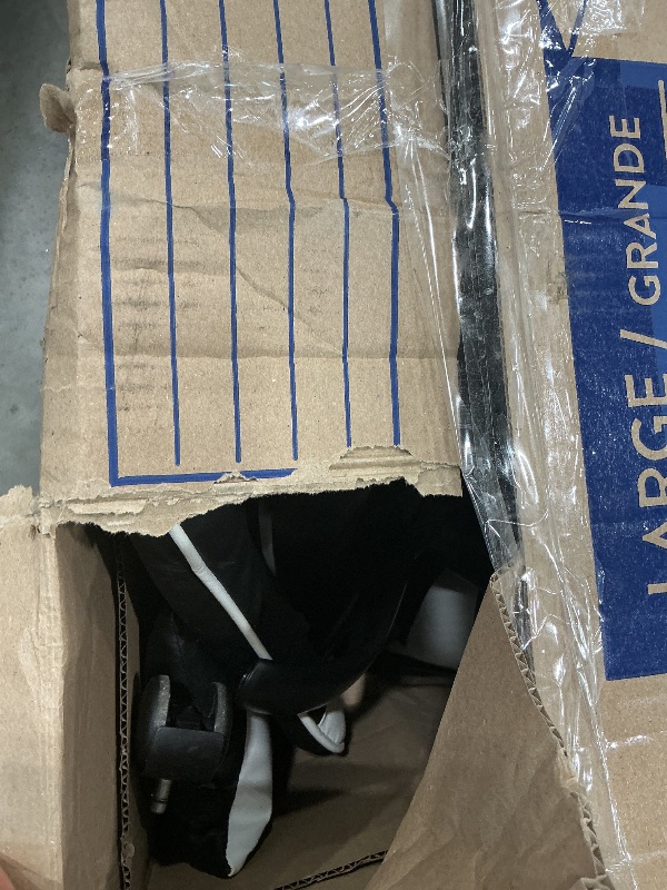 Photo 1 of ***FINAL SALE, NO RETURN ***FOR PARTS *** YSSOA Gaming Chair, Computer Chair with Footrest, Height Adjustable & 90°-135° Tilt Function, Swivel Recliner Ergonomic Racing Style Video Game Chair with Lumbar Support (Black/White)