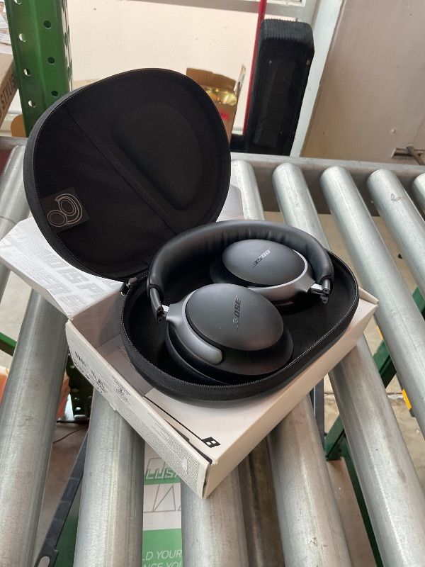 Photo 1 of [DAMAGED/MISSING PARTS] Bose QuietComfort Ultra Wireless Noise Cancelling Headphones with Spatial Audio, Over-The-Ear Headphones with Mic, Up to 24 Hours of Battery Life, Black (Renewed)
