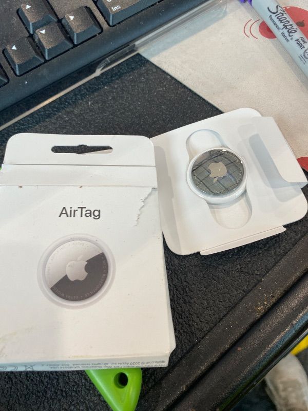 Photo 1 of [LOCKED] Apple AirTag (2nd Generation): Tracker for Keychain, Wallet, and More; Locator with Sound; Simple One-Tap Setup with iPhone or iPad; Key Finder with up to 1.5X Precision Finding Range