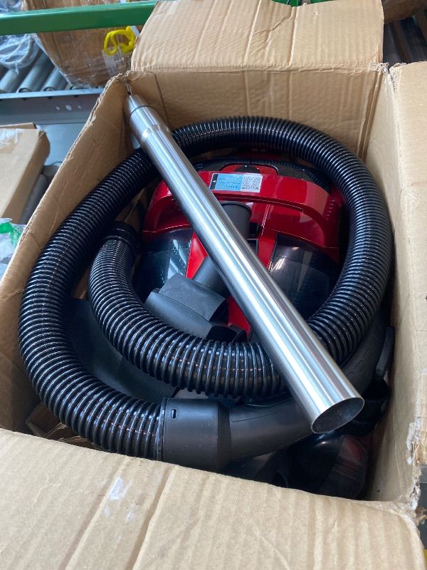 Photo 1 of ** NOT POWERING ON *****07/25 SOLD FOR PARTS // FINAL SALE *** 1600W Canister Vacuum Cleaner, Bagless Vacuum Cleaner with 45kPa Strong Suction, 4L Large Dust Cup, Variable Speed Control, 5 Tools, Lightweight Canister Vacuum for Home, Pet, Carpet, Hard Flo