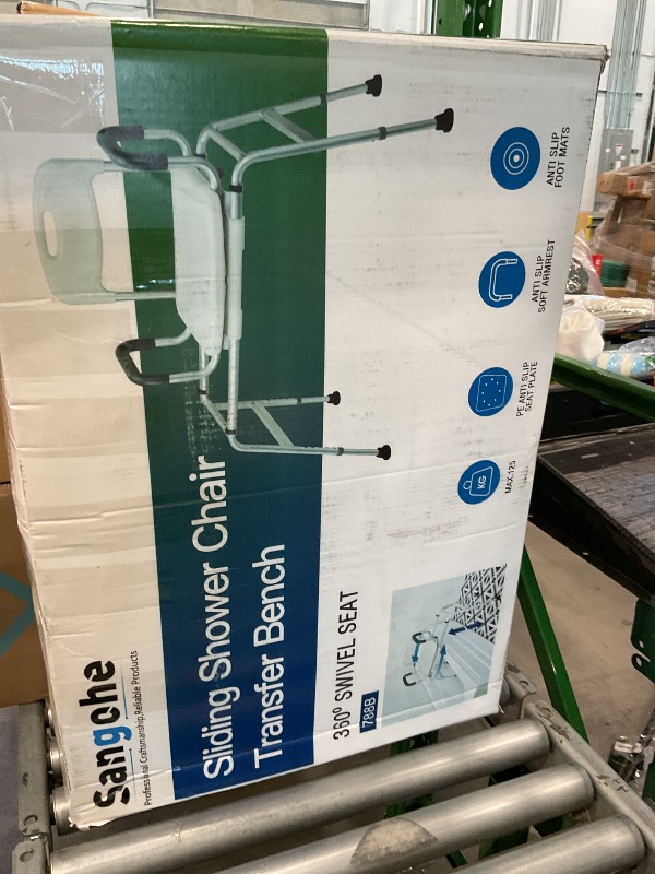 Photo 1 of ****CHECKED 7/11 - AS IS/NO RETURNS - SALE FINAL - FOR PARTS ONLY****HOMDABO Shower Chair for Elderly and Disabled - Sliding Shower Chair for Inside Shower - Heavy Duty Tub Transfer Bench with 360? Swivel Seat, HDB-788B
