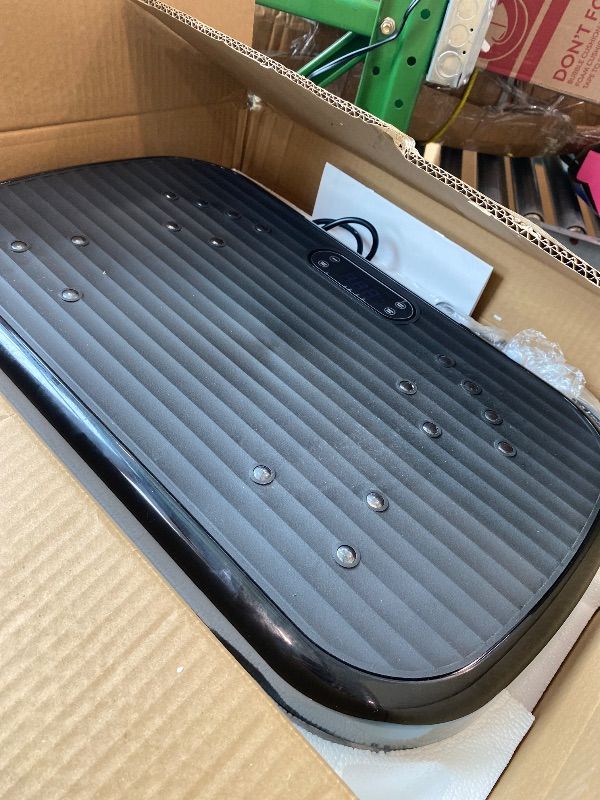 Photo 1 of [MINOR DAMAGE] PUREROYI Vibration Plate Exercise Machine, 180 Speeds Workout Vibrating Plate for Lymphatic Drainage Weight Loss, Whole Body Vibration Platform Machines 330 Lbs Capacity for Women Men