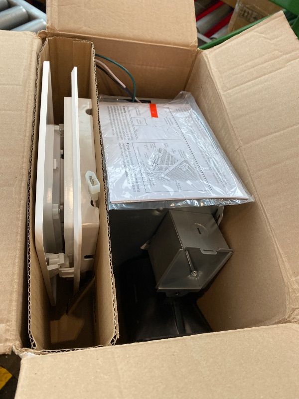 Photo 1 of [UNTESTED] Broan-NuTone Bathroom Exhaust Fan with LED light – Easy Retrofit Without Attic Access, Quiet 1.5 Sones, Effective Ventilation at 80 CFM ENERGY STAR Certified Moisture and Odor Control