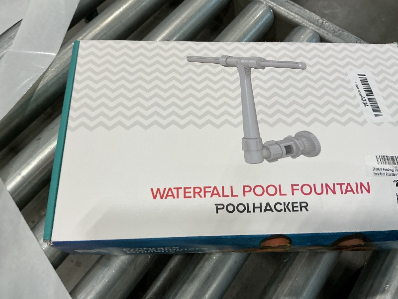 Photo 1 of [Patent Pending] 2025 Upgrade Pool Fountain - Dual Spray Water Fountains for Above Ground/Inground Pools, 2-in-1 Adjustable Waterfall Pool Sprinkler Fountain