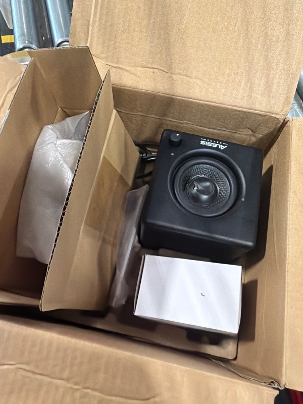 Photo 1 of ** DAMAGE** Alesis Nitro Amp 70W 3" Compact Electric Drum Monitor Speaker for Practice and Lessons, Rack-Mountable with Clamps Included