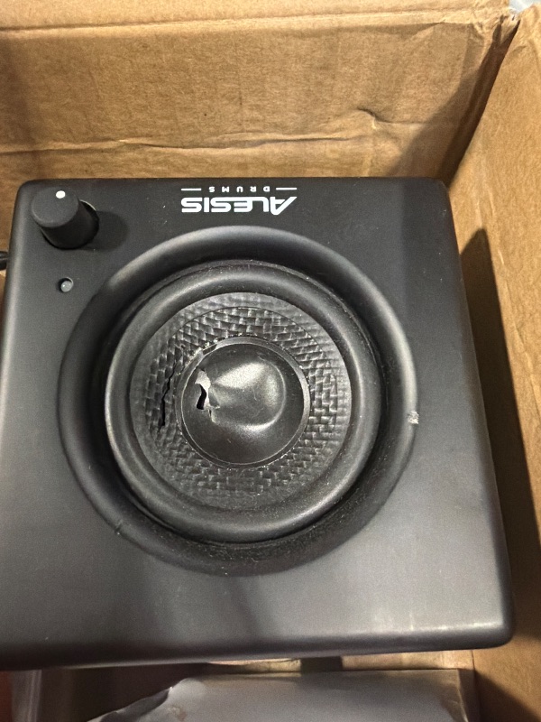 Photo 1 of ** DAMAGE** Alesis Nitro Amp 70W 3" Compact Electric Drum Monitor Speaker for Practice and Lessons, Rack-Mountable with Clamps Included