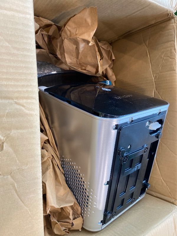 Photo 1 of [VERY USED] EUHOMY Smart Nugget Ice Maker Countertop, Pebble Ice Maker Machine with APP/Alexa Control, 40lbs/24H, Ready in 7 Mins, Self-Cleaning, Portable Sonic Ice Makers with Hanging Ice Scoop for Home/Office