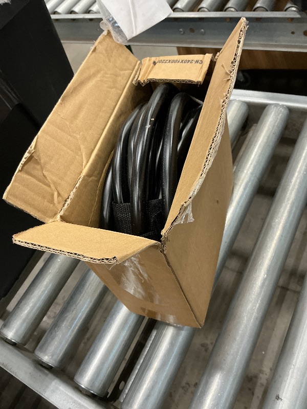 Photo 1 of [Missing Handle] POWGRN 25 Ft 10AWG Black Outdoor Extension Cord Waterproof Heavy Duty 10 Gauge 3 Prong, Flexible Cold-Resistant Power Cord Indoor & Outside with Lighted Indicator End, 15Amp 1875W SJTW ETL Listed