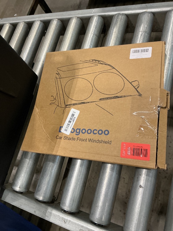 Photo 1 of [Upgrade] DooGooCoo Windshield Sun Shade - Medium, Sunshade for Car Windshield [100% Sunlight & UV Block] Car Sun Shade Windshield Protect & Keep Car Cooler Foldable Front Windshield Shade (64x32 in)