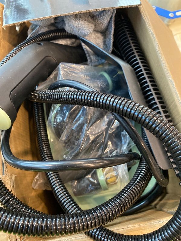 Photo 1 of [Plug is broken] Steam Cleaner, Portable Steamer for Cleaning with 16pcs Accessories, 6-Level Adjustable and 15s Heat-Up, Handheld Steam Cleaner for Home, Tile, Dirt, Grout, Grease, Car Detailing