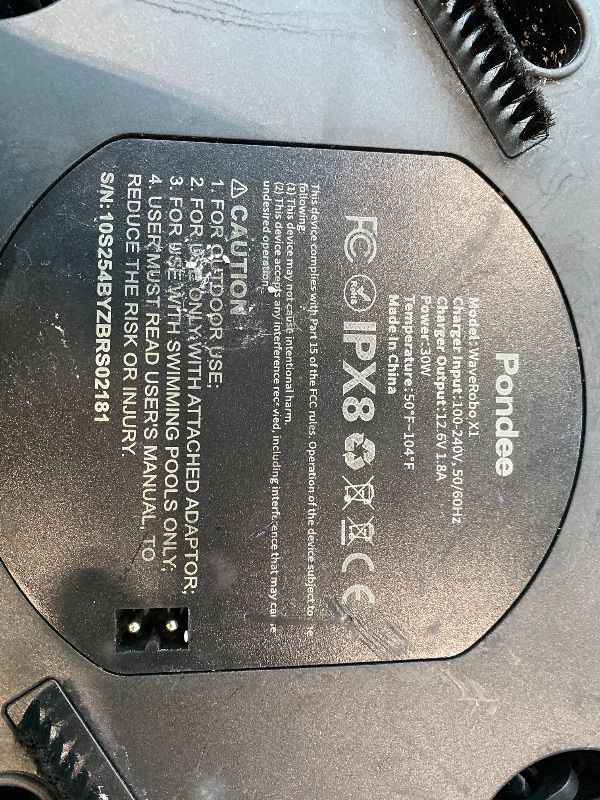Photo 1 of {See Clerk Notes]Pondee X1 Robotic Pool Vacuum, Cordless Pool Cleaner with 120 Mins Runtime, Auto-Parking, 2.5h Fast Charging, Ideal for Above Ground Pool and Flat-Bottom Inground Pools up to 850 sq.ft