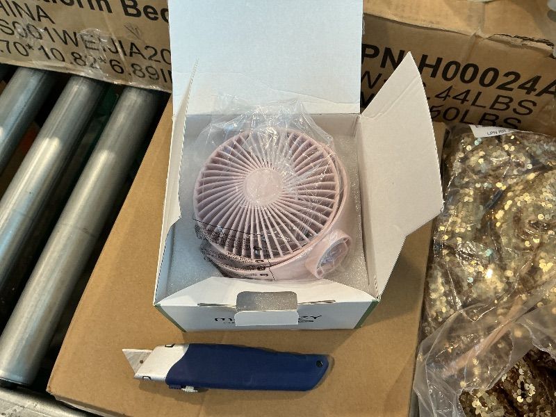 Photo 1 of [Missing legs] Momcozy 8000mAh Portable Stroller Fan, 27H Ultra-long Battery Life Detachable 4 Speed 360°Rotate LED Night Light with 2 Modes, USB Rechargeable Handheld Cooling Fan for Travel/Car Seat/Bedroom