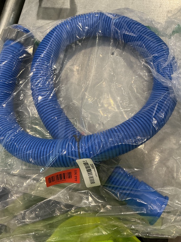 Photo 1 of 1-1/2 Inch × 59 Inch Accessory Pool Pump Replacement Hose for Pool Sand Filters & Saltwater Systems with 1,500 to 2,500 GPH Capacity (1 pack blue)
