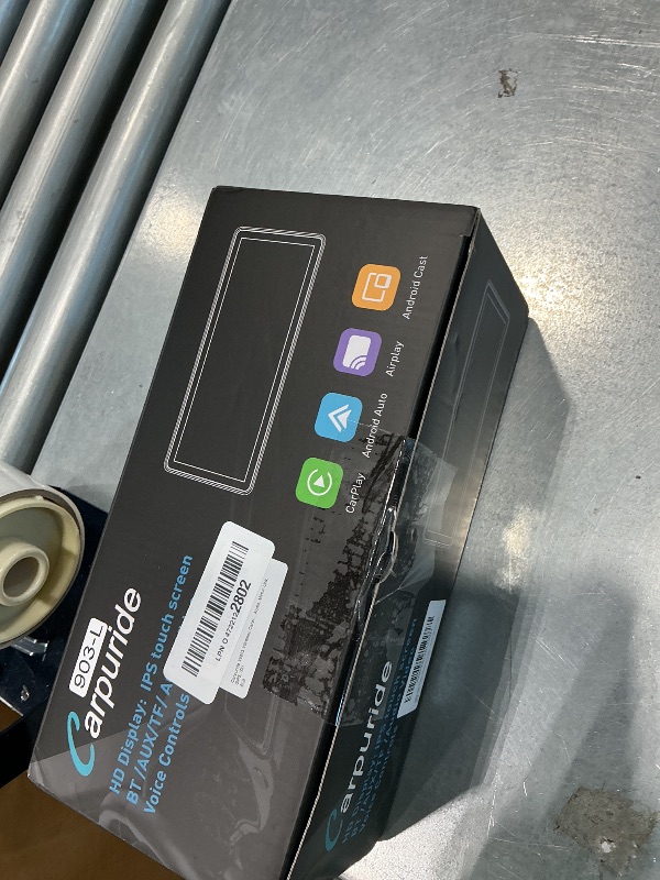 Photo 1 of [MAJOR DAMAGE] [NONFUNCTIONAL]Carpuride W903 Wireless Carplay & Android Auto with Dash Cam - 9.3" HD IPS Touch Car Play Screen for Car, 4K Front & 1080P Rear Camera, Loop Recording, Bluetooth Audio, Mirror Link, GPS