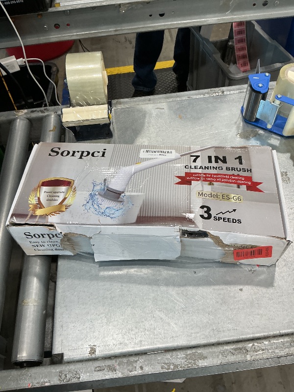Photo 1 of ***07/31 SOLD FOR PARTS // FINAL SALE ***Sorpci Electric Spin Scrubber, 2026 New Cordless Cleaning Brush, Shower Cleaning Brush with 7 Replaceable Brush Heads, Power Scrubber 3 Adjustable Speeds, Detachable Long Handle & IPX7 Waterproof