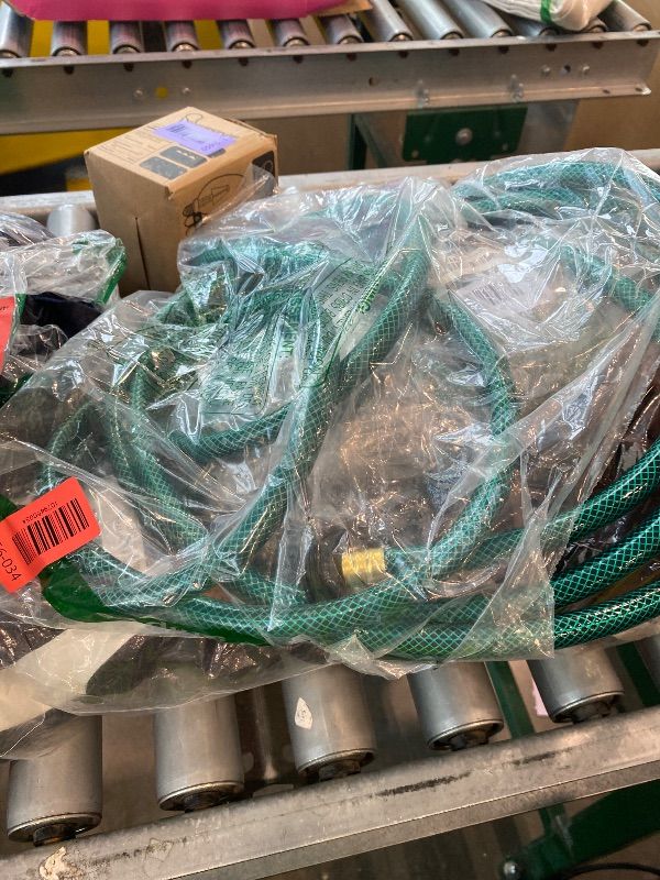 Photo 1 of [CLERK NOTES] PEISONGFEI 1/2 Inch Garden Hose 15FT, Boat Hose, Flexible Tubing with 3/4" Solid PVC Male to Female Fitting for Household, Outdoo