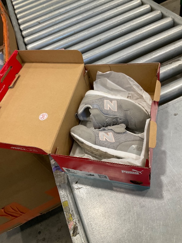 Photo 1 of ** VERY USED*** New Balance Kid's 515 V1 New-b Hook and Loop Sneaker, Rain Cloud/Pink Haze, 10 Wide Toddler