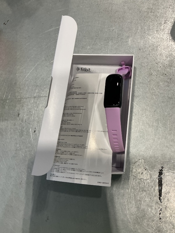 Photo 1 of ***MISSING CHARGER*** Fitbit Inspire 3 Health & Fitness Tracker with Stress Management, Workout Intensity, Sleep Tracking, 24/7 Heart Rate - 3-Month Google Health Premium Membership Included - Lilac Bliss/Black810073611597