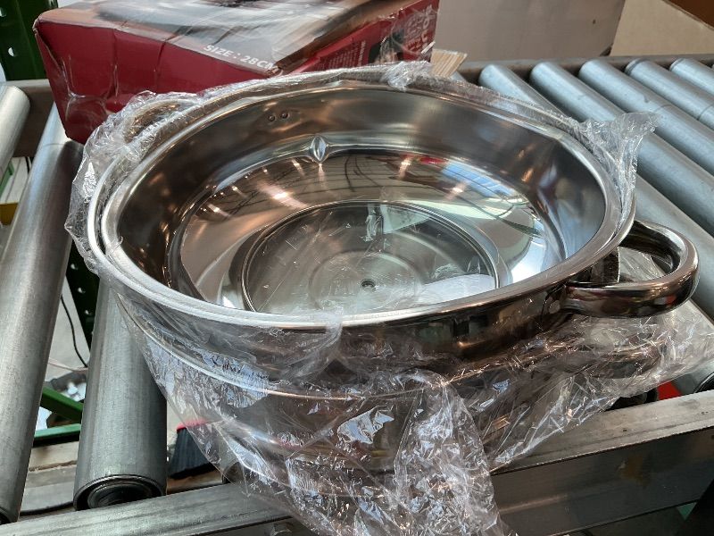 Photo 1 of [Slightly Dented, Steamer Pot for Cooking,Stainless Steel Steamer Pot,11 inch Steam Pots with Lid 2-tier for Cooking Veggies Fish Seafood Noodles, Pasta, Food