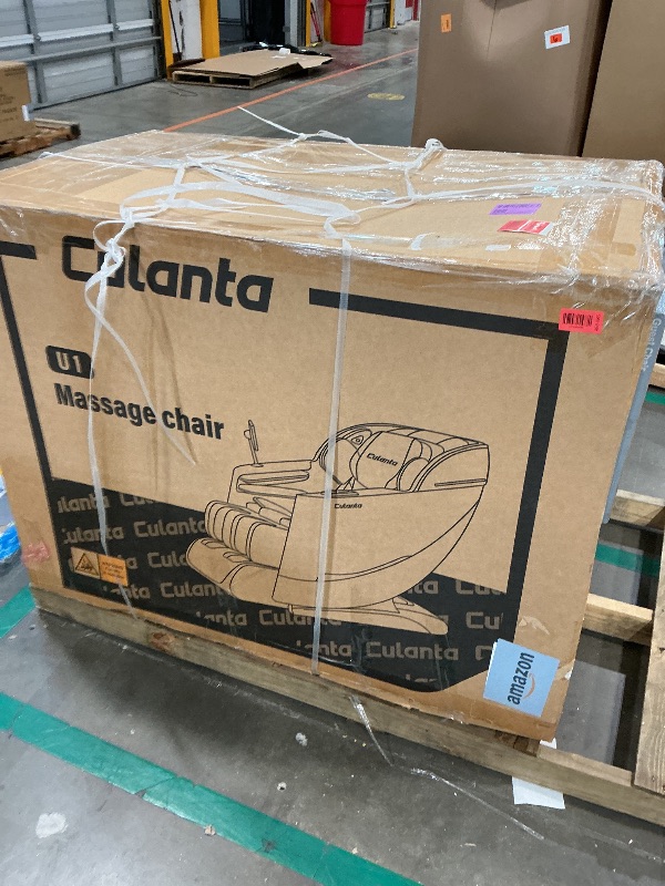 Photo 1 of ****Factory Sealed Never Opened***Culanta Massage Chair Full Body, Zero Gravity SL-Track Shiatsu Massage Recliner Chair with Body Scan, Airbags, Foot Rollers, Deep Yoga Stretch, Heating (U1-Black)