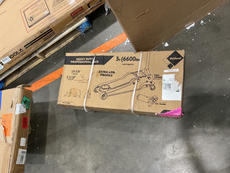 Photo 1 of *****Factory Sealed Never Opened****AV Steel Low Profile Floor Jack 3 Ton (6600 lbs), Heavy Duty Hydraulic Jack for Car, Heavy-Duty Floor Jack with Dual Pistons Quick Lift Pump, Car Floor Jack with Lifting Range 3-1/8'' to 19-7/8''