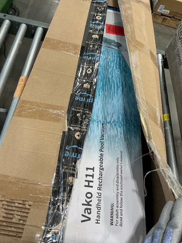 Photo 1 of [See Clerk Notes] Yousky Cordless Handheld Pool Vacuum, 18.5GPM Strong Suction, 60 Mins Runtime, Telescopic Pole, Dual Brush Heads for Above Ground, Inground Pools, Spas & Hot Tubs, Vako H11