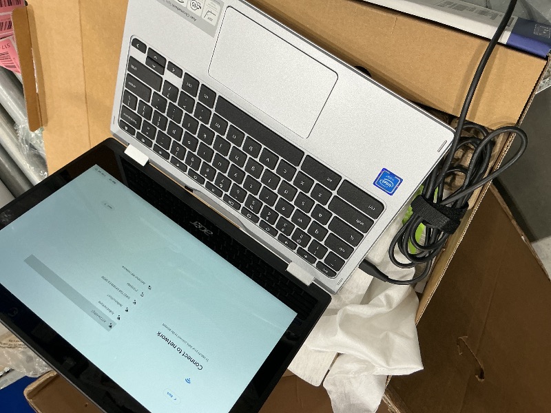 Photo 1 of ***COMPUTER LOCKED*** acer Chromebook Spin 311 Convertible Laptop | Intel Celeron N4000 | 11.6" HD Touch Corning Gorilla Glass Display | 4GB LPDDR4 | 64GB eMMC | Intel 802.11ac Gigabit WiFi 5 | Chrome OS | CP311-2H-C7QD