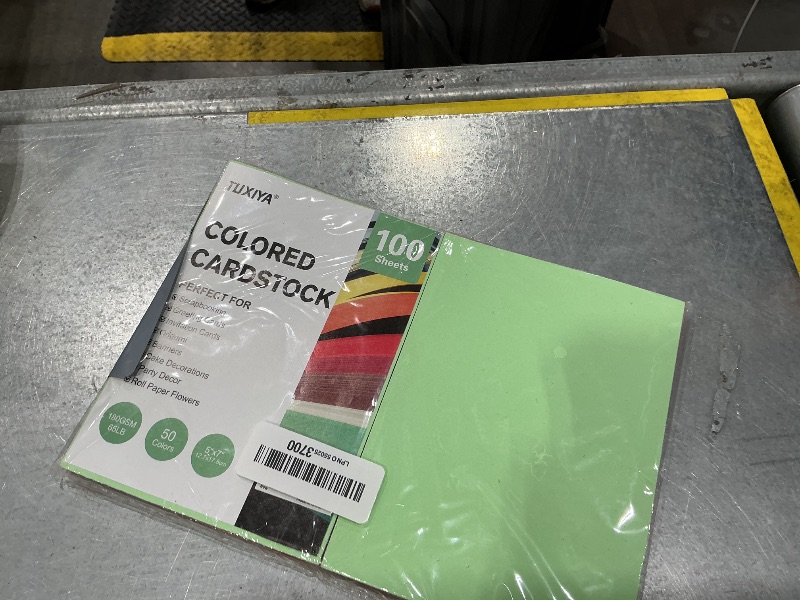 Photo 1 of 100 Sheets 5" X 7" Colored Cardstock, 50 Assorted Colors Construction Paper Card Stock Printer Paper for Printing, Card Making, DIY Crafts,School Supplies,Party Decorations (180GSM/65LB)