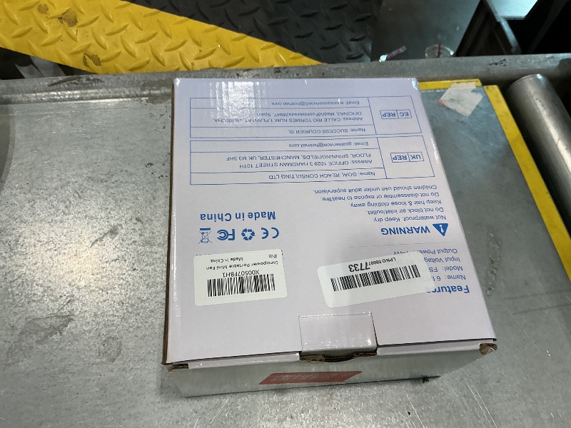 Photo 1 of [A BLADE IS BROKEN BUT FAN STILL TURNS ON] Innopower Handheld Portable Fan, 10000mAh Rechargeable Travel Personal Fan
