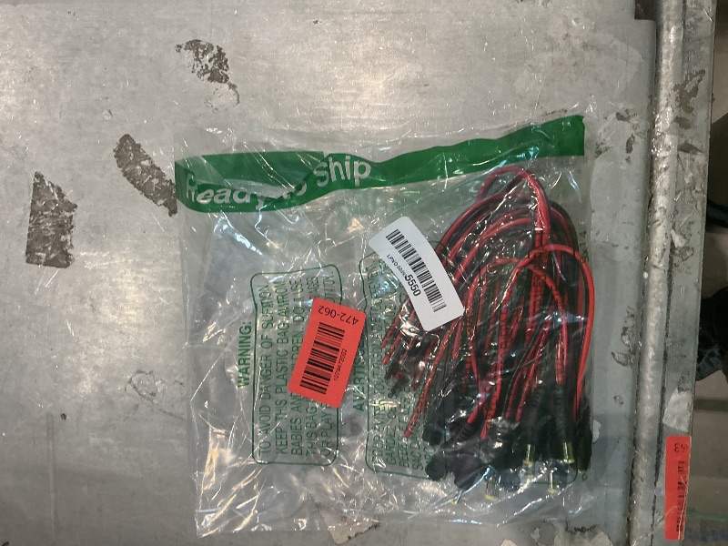 Photo 1 of (Real 18AWG) 10 Pairs 12V 5A DC Power Pigtail Barrel Plug Connector Cable, 2.1mm x 5.5mm Male Female DC Pigtail Connectors for CCTV Security Camera and 12V Power Supply Adapter by MILAPEAK