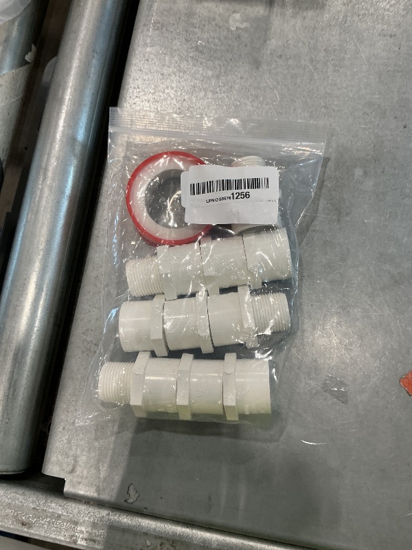 Photo 1 of 10Pcs White PVC Pipe Fittings - 3/4 NPT Male Thread Adapter, Sch40 PVC Pipe Coupling, Socket x NPT Male