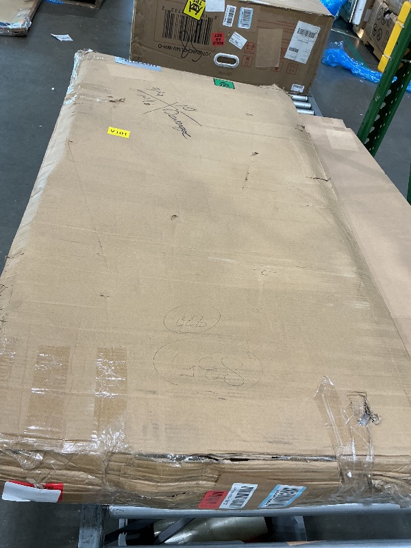 View 2 of [DAMAGED] [SOLD FOR PARTS] BigPonPon 2-Tier Washer and Dryer Countertop,2.75" H Guard,58" W x 28" D Laundry Countertop Cover with Non-Slip Pad,Large Space Laundry Topper for Folding Clothes Over Washer and Dryer-Dark Walnut