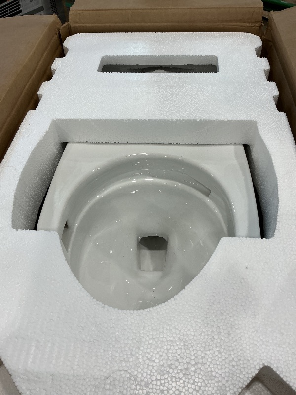 Photo 1 of *******BOWL ONLY*******TOTO Drake Two-Piece Round 1.6 GPF Universal Height TORNADO FLUSH Toilet with CEFIONTECT, Cotton White - CST775CSFG#01
