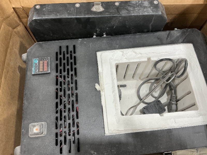 Photo 1 of 1500W Programmable Electric Kiln Furnace with Multi-Stage Temperature Control, 1200?/2192? Max,Compact Tabletop Melting Oven for Jewelry Making, Metal Casting, Pottery Glazing & DIY Crafts
