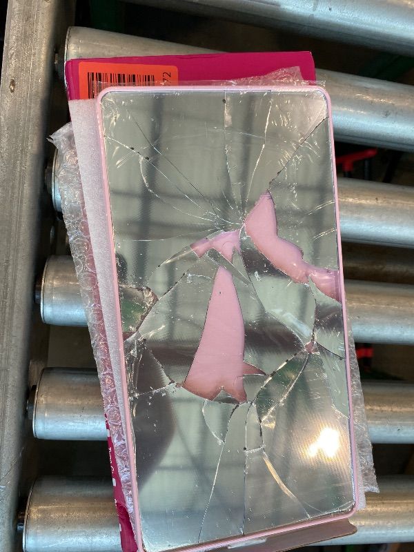 Photo 1 of [MIRROR IS COMPLETELY BROKEN] Rdxcv Car Sun Visor Mirror, HD Large Auto Sun-Shading Cosmetic Mirrors with Straps, Universal Vehicle Visor Makeup Mirror Clear Interior Accessories for Sedans Trucks SUVs (Pink)