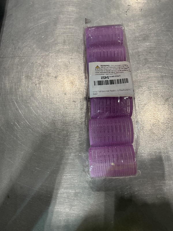 Photo 1 of 1-1/2” Self Grip Hair Rollers - 6 Count assort
