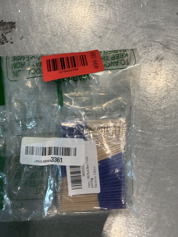 Photo 1 of 100 Pack Solid Blue Toothpick Flags, Small Mini Blue Flag Toothpicks Cocktail Picks with Wooden Sticks, Plain Cupcake Toppers for Party Food Labels, Buffet and DIY Decor