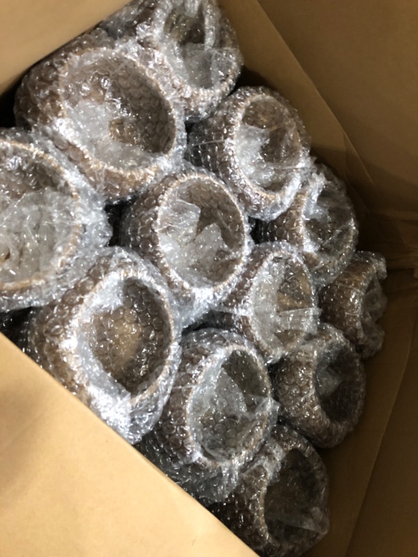 View 3 of **SOME DAMAGED** Tioncy 24 Pcs 13.5 oz Coconut Shell Cups Bulk Hawaiian Party Supplies Polished Natural Coconut Bowls Luau Party Favors Tiki Decorations for Cocktail Drinking Smoothie Salad Ice Cream