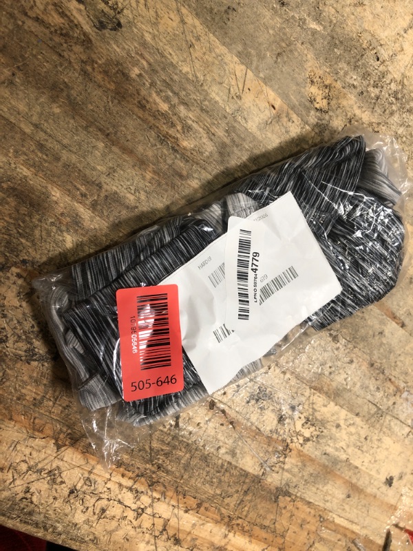 View 2 of 12 Pcs Cooling Sweat Wristband, Vintage Gray, Black Style