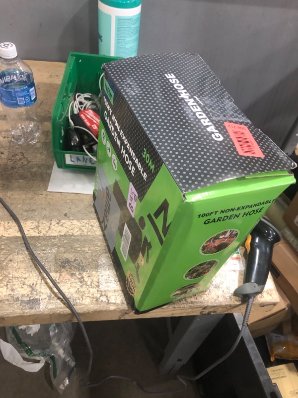 Photo 1 of 100ft Garden Hose?Non-Expandable Water Hose with 8 Function Spray Nozzle-88H