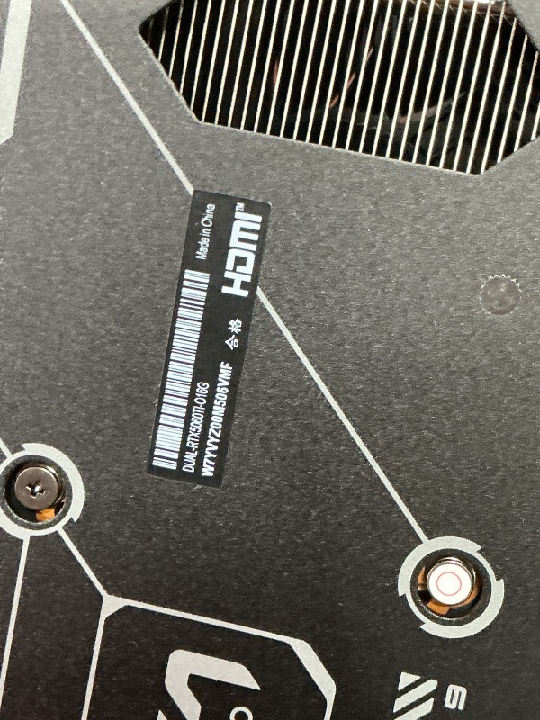 Photo 1 of ***UNABLE TO TEST***ASUS Dual NVIDIA GeForce RTX 5060 Ti 16GB OC Graphics Card