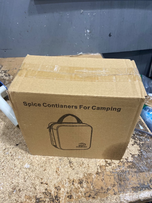 Photo 1 of 11-Piece Camping Spice Kit - 6 Powder & 3 Liquid Containers with Leakproof Lids, Portable funnel, EVA Hard Case - Portable Seasoning Set for Hiking, BBQ, RV Travel - BPA-Free PET Bottles