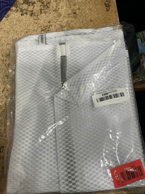 Photo 1 of 2 XX-Large Honeycomb Mesh Laundry Bag Delicates Durable for Washing Machine,24 x 24 Inches lingerie bags for Laundry, Travel Storage Organize Bag for Cotton Clothes,Sheet,Sweater, Shoes