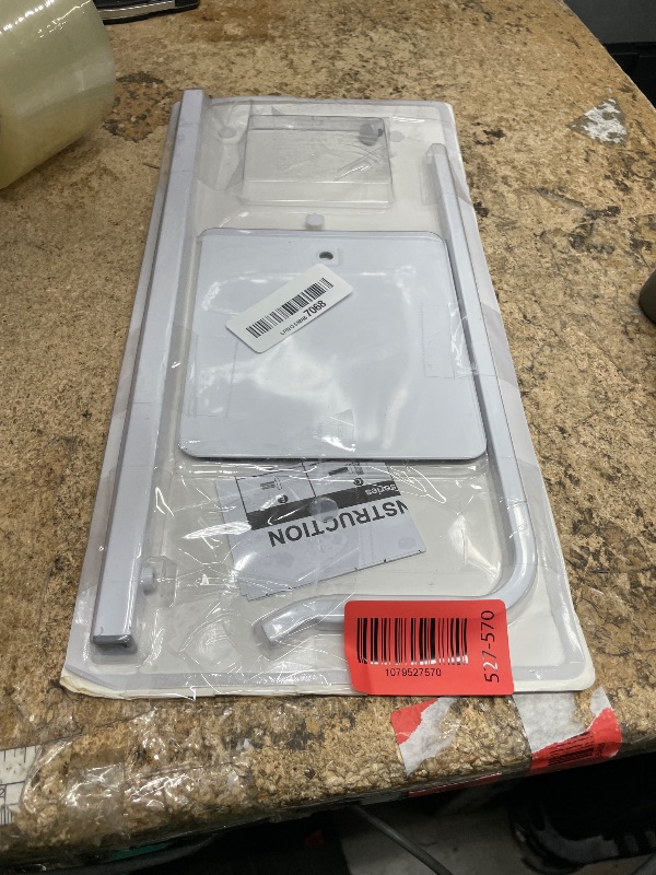 Photo 1 of **MISSING HARDWARE**pickpiff Adjustable Handbag & Banner Display Stand, White