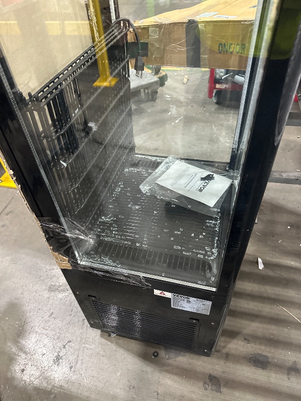 Photo 1 of ** damaged Front glass*
Labor Day VEVOR Refrigerated Display Case, 9.8 Cu.Ft./278L Large Pastry Display Case, 5-Tier Commercial Display Refrigerator with LED Lighting, TURBO Cooling, Frost-Free Air-Cooling, for Bakery