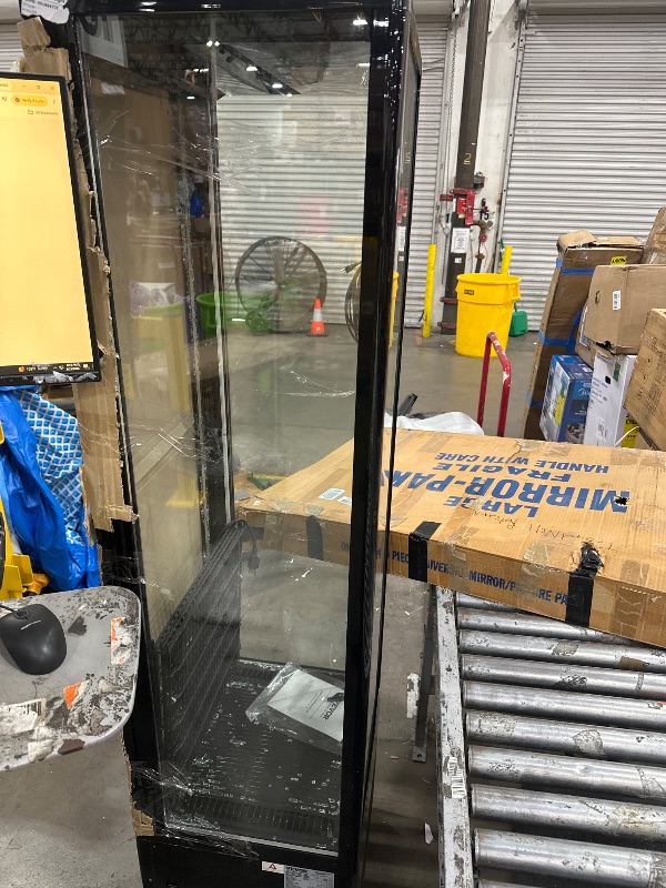 Photo 1 of ** damaged Front glass*
Labor Day VEVOR Refrigerated Display Case, 9.8 Cu.Ft./278L Large Pastry Display Case, 5-Tier Commercial Display Refrigerator with LED Lighting, TURBO Cooling, Frost-Free Air-Cooling, for Bakery