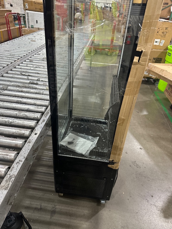 Photo 1 of ** damaged Front glass*
Labor Day VEVOR Refrigerated Display Case, 9.8 Cu.Ft./278L Large Pastry Display Case, 5-Tier Commercial Display Refrigerator with LED Lighting, TURBO Cooling, Frost-Free Air-Cooling, for Bakery