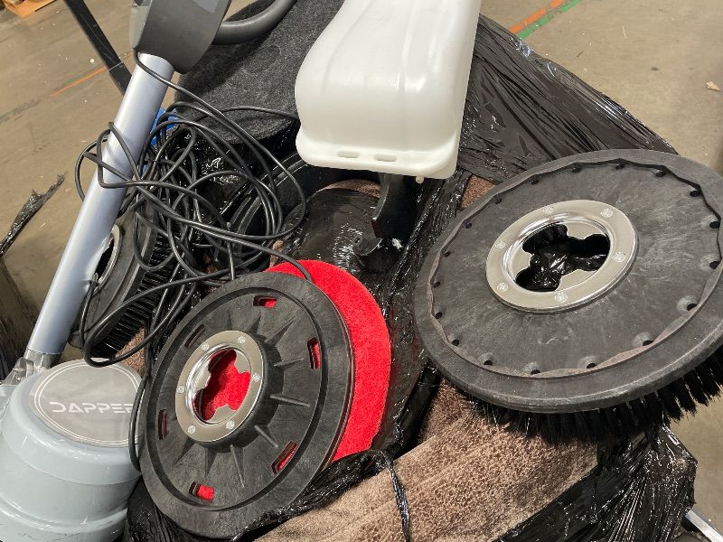 Photo 1 of 17" Heavy-duty Multi-Functional Floor Buffer Polisher Machine - Clean, Buff, Scrubb and Polish with Ease! Ideal for Carpets Too! Includes Optional Solution Tank, 2 Brushes and 3 Scouring Pads