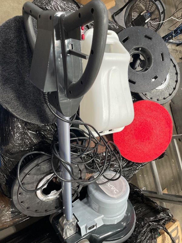 Photo 1 of 17" Heavy-duty Multi-Functional Floor Buffer Polisher Machine - Clean, Buff, Scrubb and Polish with Ease! Ideal for Carpets Too! Includes Optional Solution Tank, 2 Brushes and 3 Scouring Pads