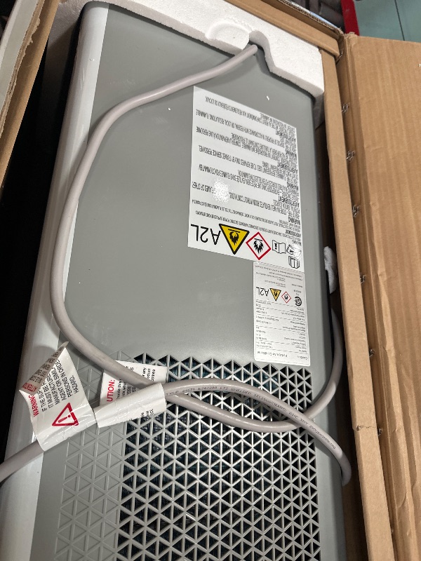 Photo 1 of 12000 BTU Portable Air Conditioner, 3-in-1 AC Unit with Cool/Dehumidify/Fan, Quiet Portable AC for Bedroom with Remote Control, Cools Up to 550 Sq.Ft, Window AC Unit Alternative with 360° Wheels